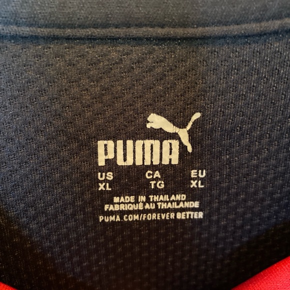 AC Milan Oso 2022/2023 Home Puma Black And Red Jersey, XL - Picture 4 of 8